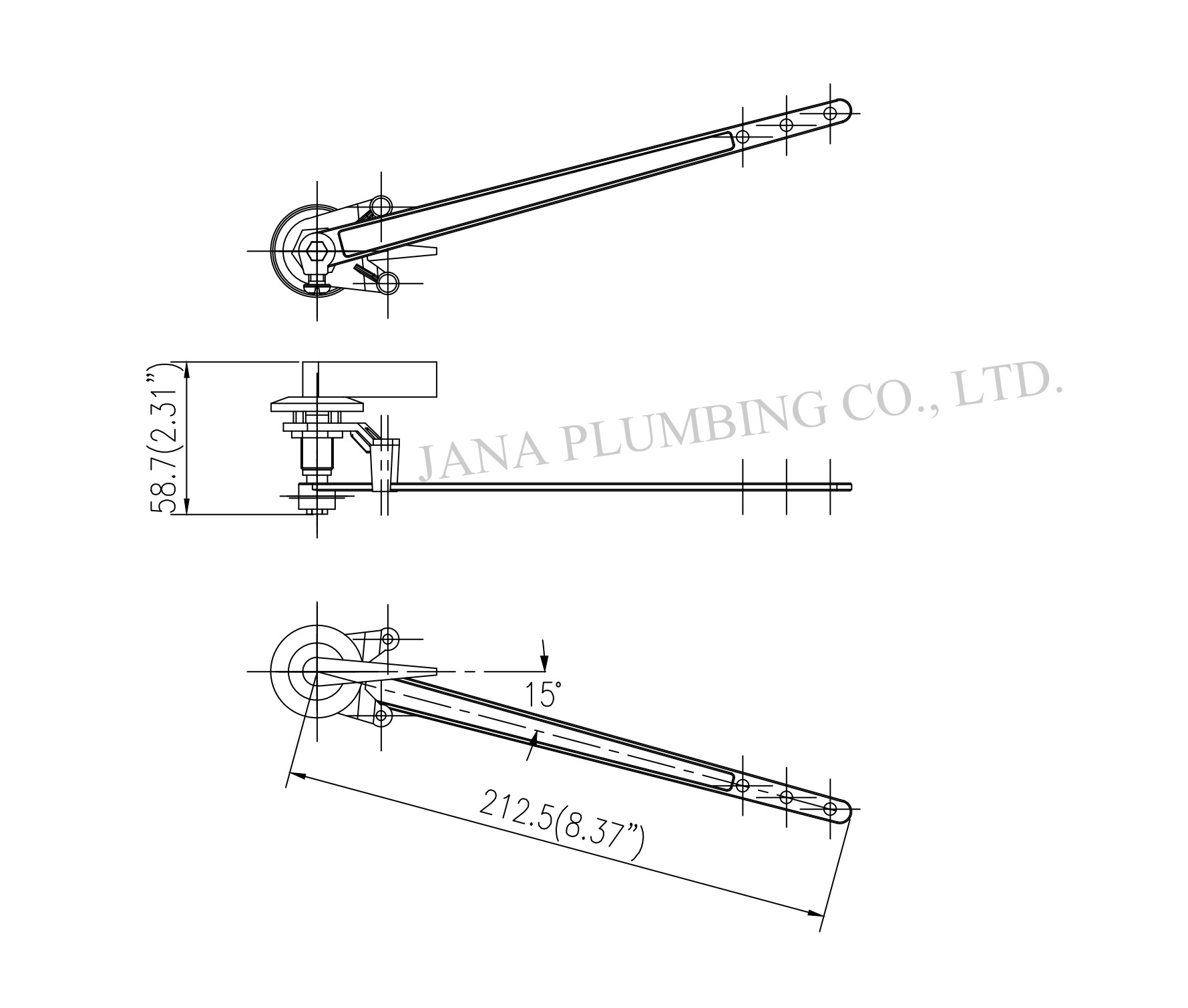 JN-2011 Side Mount Tank Lever