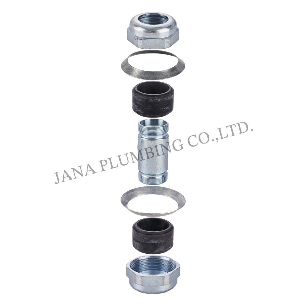 Compression Coupling JN-3004 Galvanized Steel Long Style