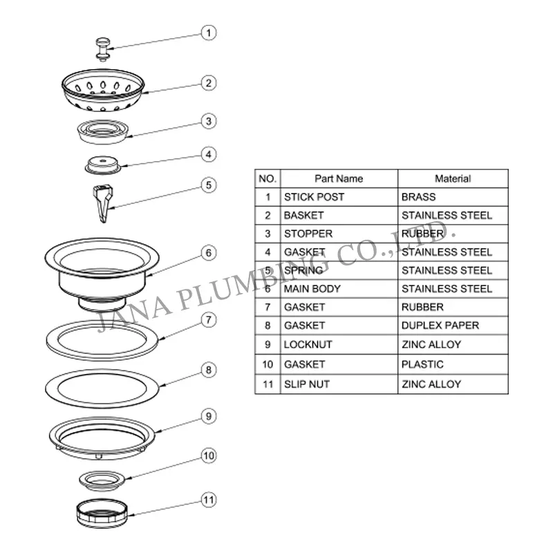 China Economy Strainer JN-1025 Supplier, Suppliers