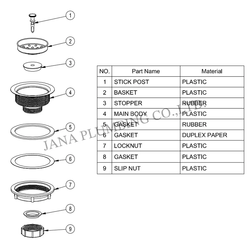 Wholesale Economy Plastic Strainer JN-1008-5 Supplier, Suppliers