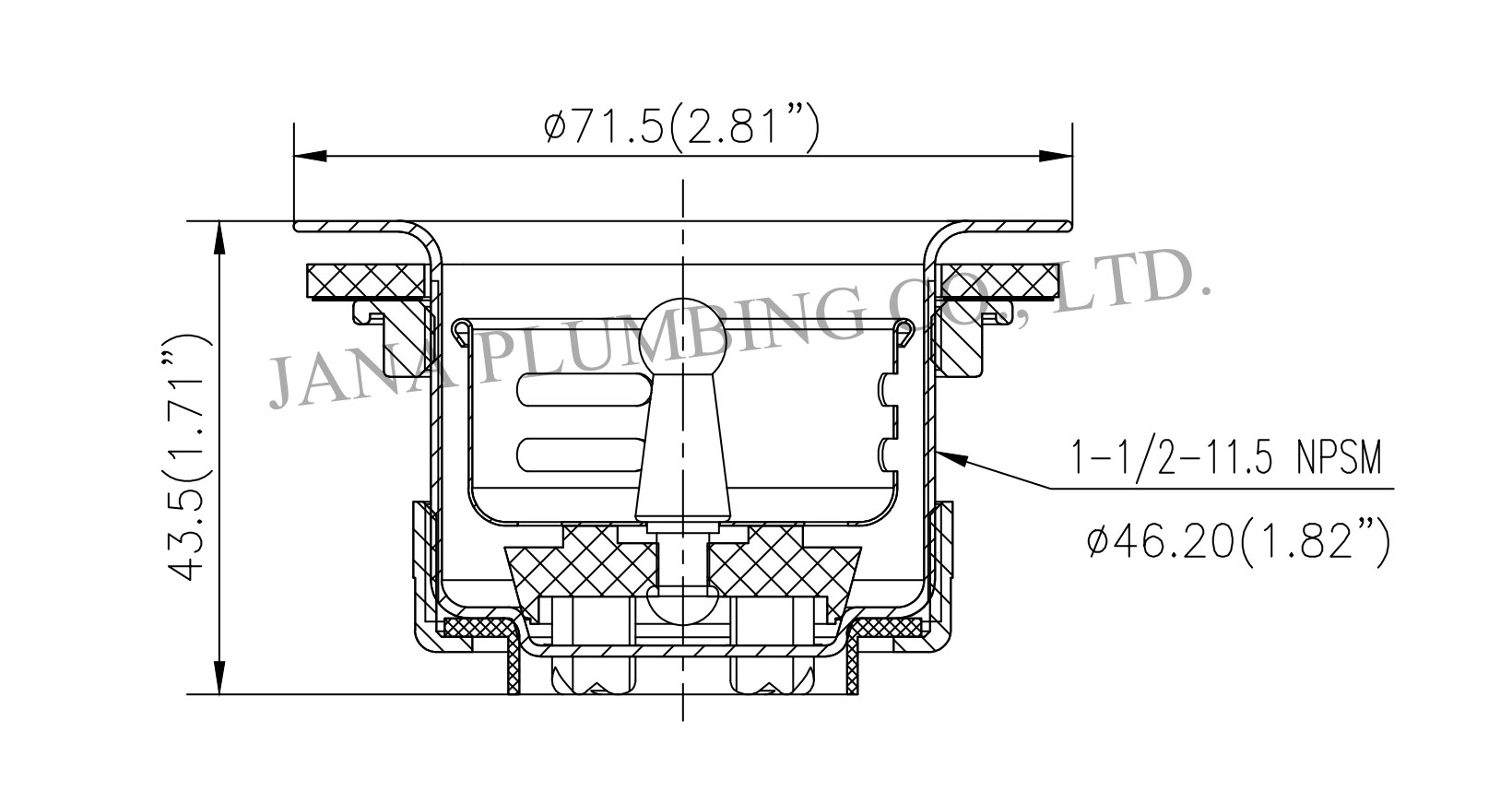 Junior Duo Bar Sink Strainer JN-1201