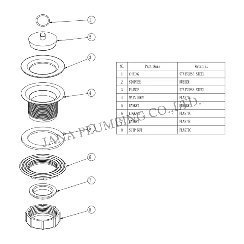 Wholesale Economy Plastic Tray Plug Bar Sink Strainer JN-1204 Manufacturers, Suppliers