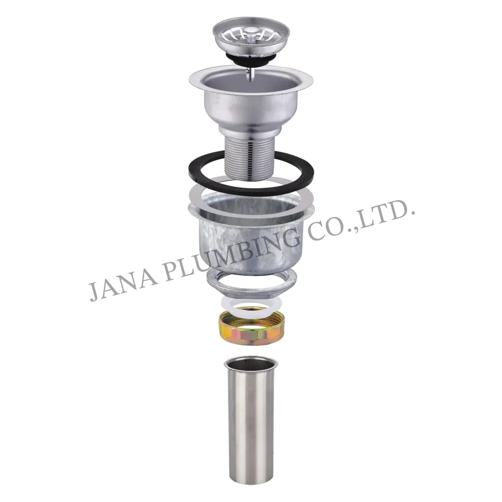 China Deep Cup Strainer Ball-bearing Basket with tailpiece JN-1006-T Manufacturer, Manufacturers