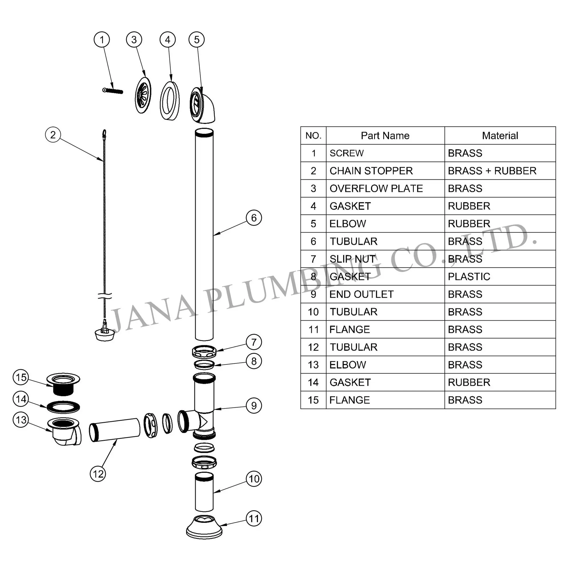China Plastic Shower Drain JN-6307 Manufacturers, Factory
