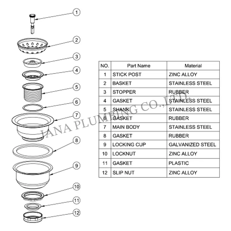 Wholesale Stainless Steel Basket Strainer JN-1013 Supplier, Factories