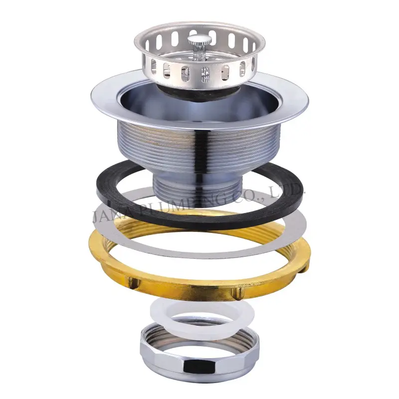 China Heavy Duty Brass Sink Strainer JN-1001-2 Manufacturers, Factory