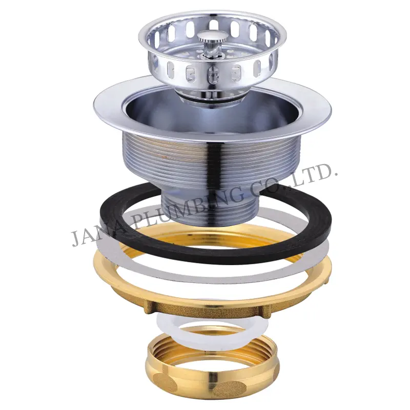 China Heavy Duty Brass Sink Strainer JN-1001-1 Manufacturer, Supplier