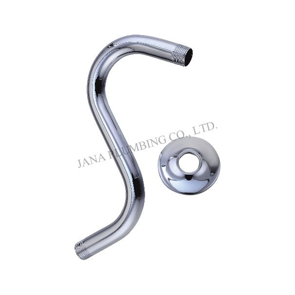 JN-8002 S-Style Shower Arm With Flange
