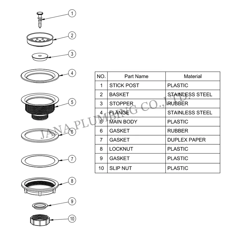 China Economy Plastic Strainer JN-1008 Supplier, Suppliers