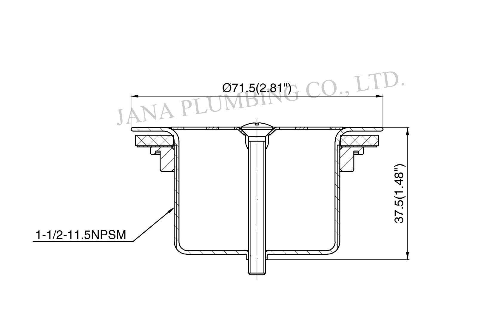 JN-1207 Deep Junior Duo Basket Strainer