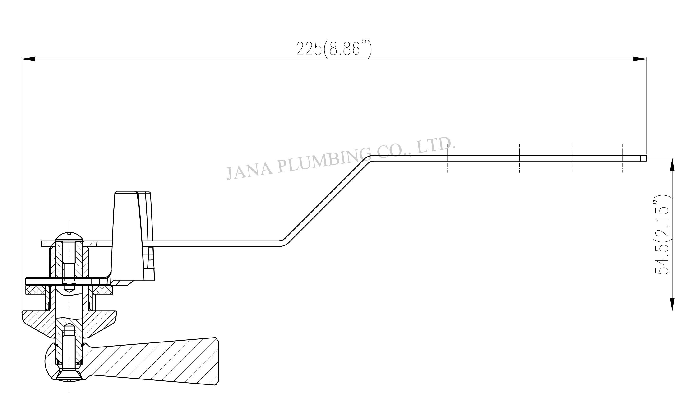 Side Mount Tank Lever JN-2008