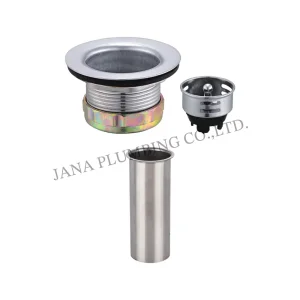 Wholesale Junior Duo Bar Sink Strainer with tailpiece JN-1201-T
