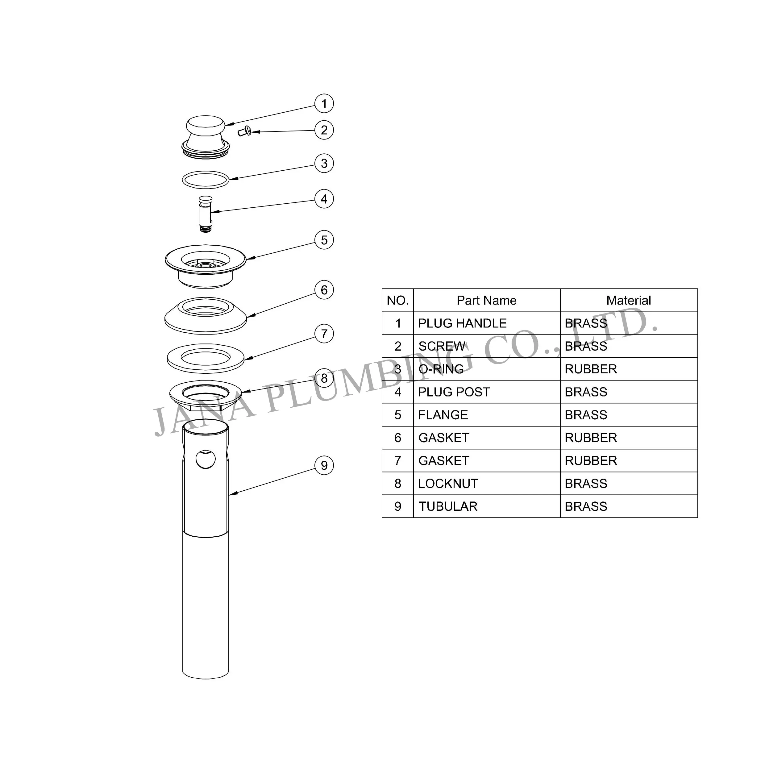 Wholesale Pull Out Drain Assembly JN-5010 Manufacturer, Factories