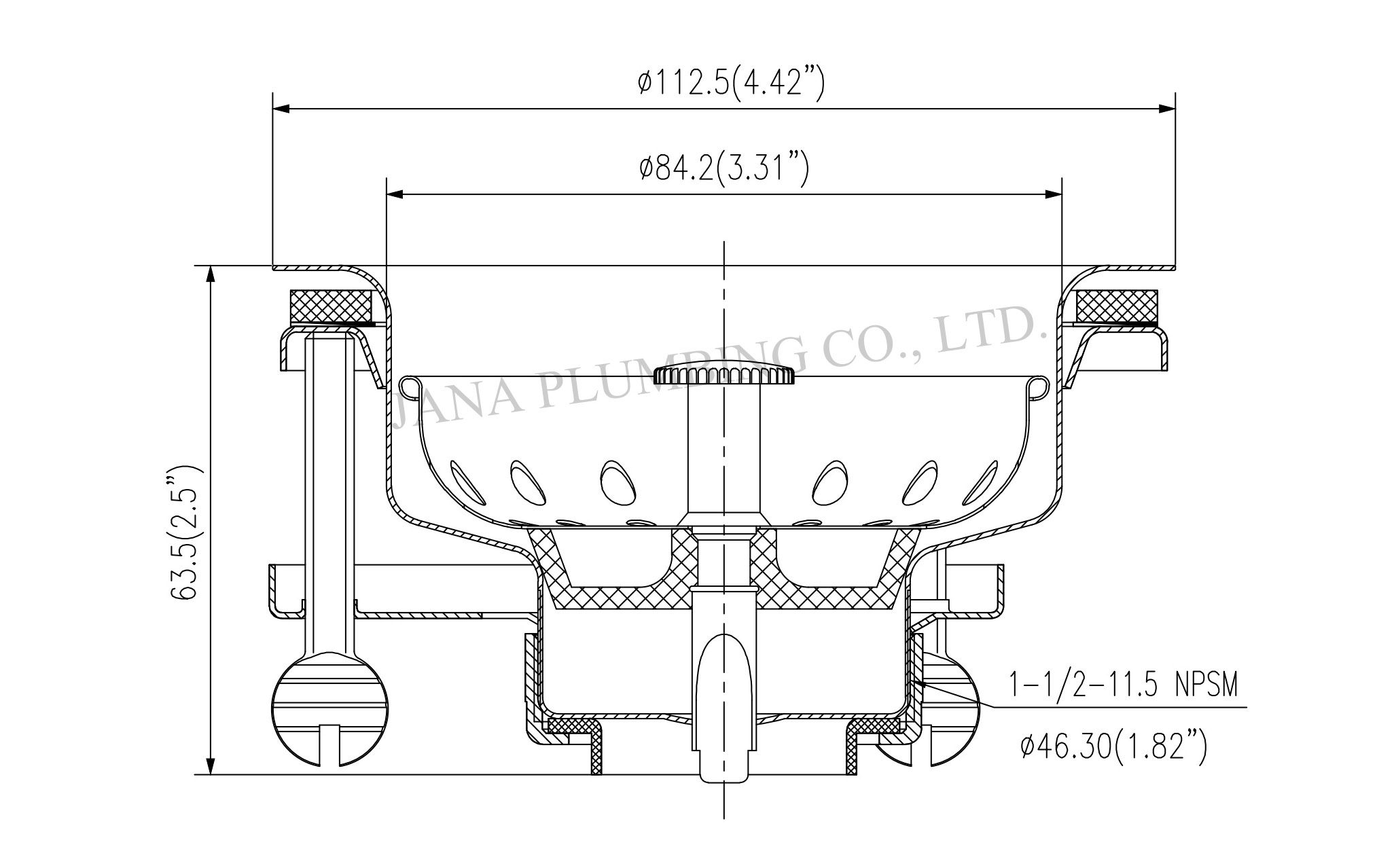 JN-1011 Quick-connect Sink Strainer