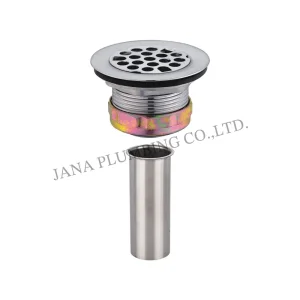 China Flat Top Bar Sink Strainer with tailpiece JN-1202-T Manufacturers, Supplier