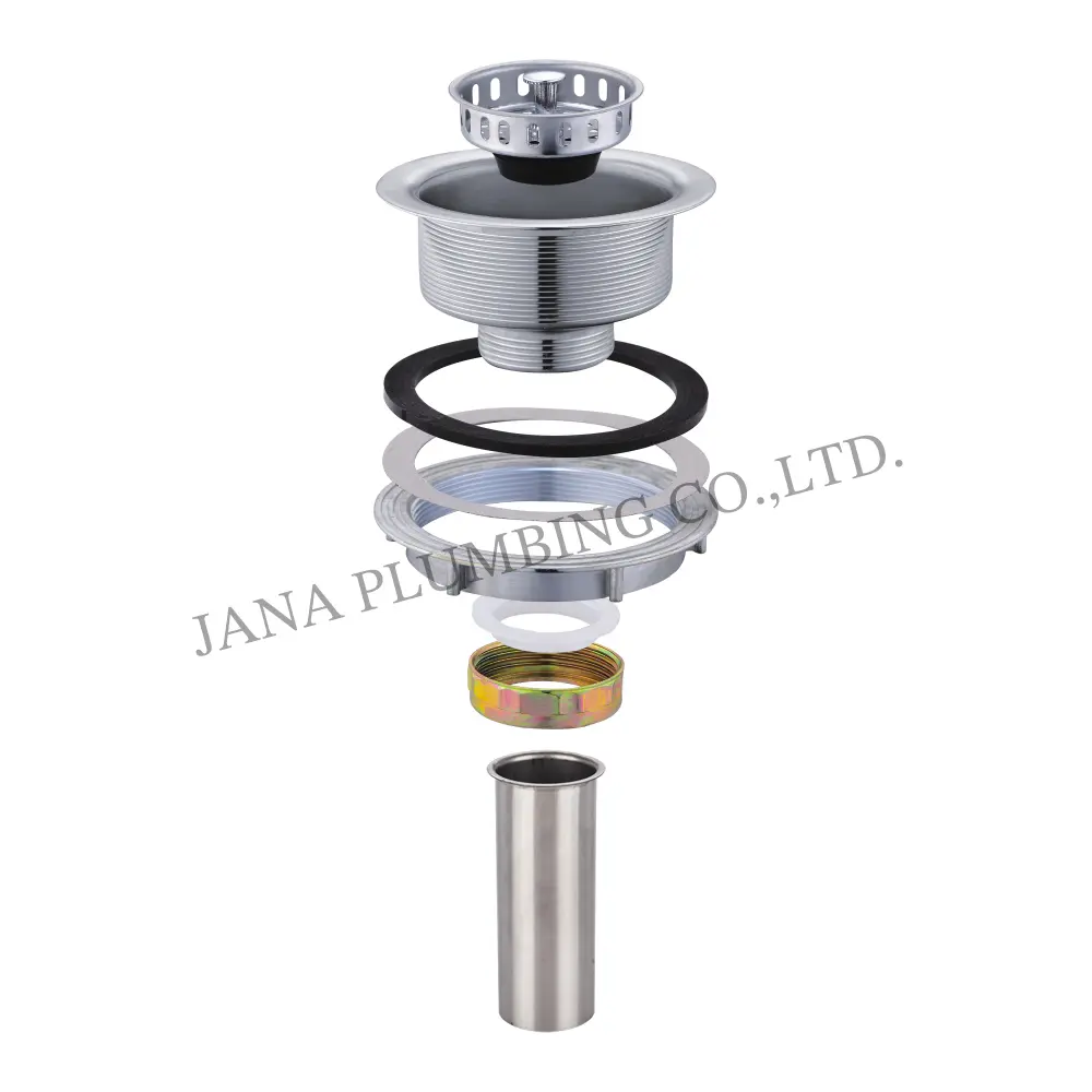 Wholesale Junior Duo Bar Sink Strainer with tailpiece JN-1201-T Manufacturer, Factories