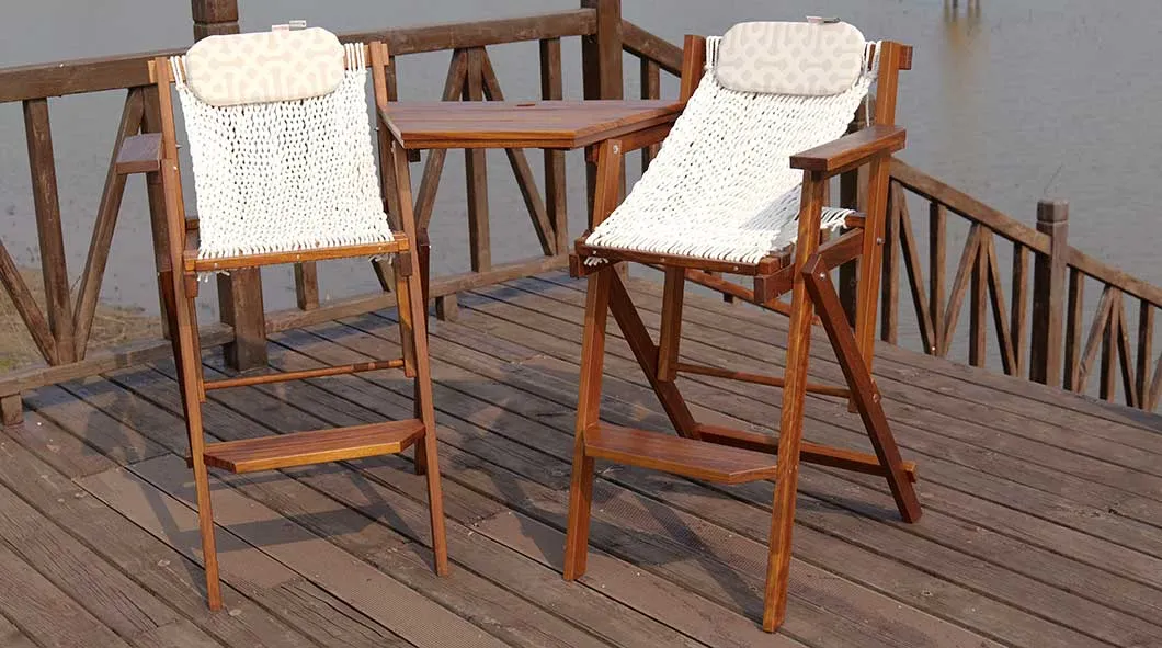 Taburete plegable detalle