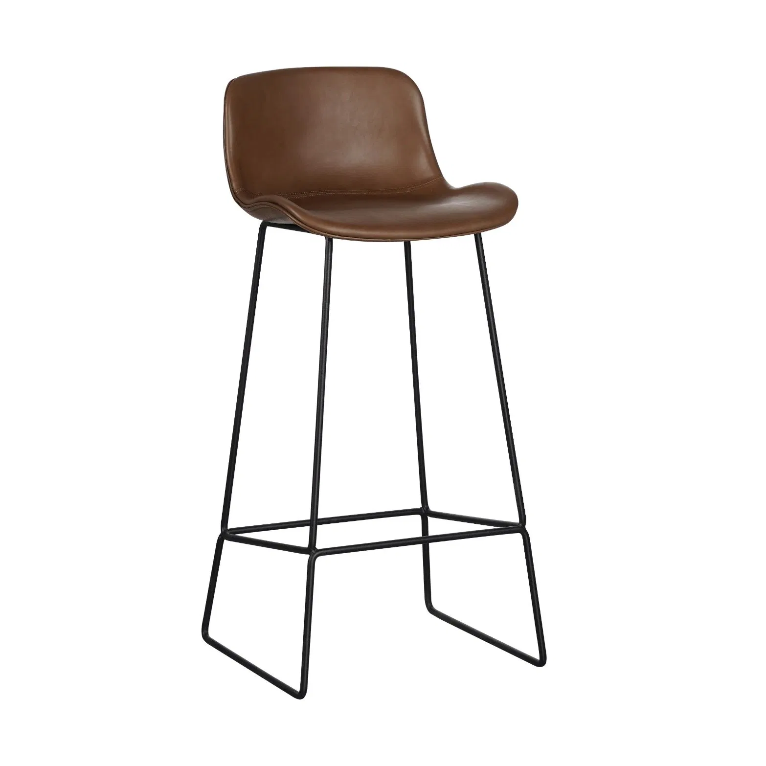 Taburete de bar al por mayor con base negra ideal para bares, clubes y como silla de bar en casa