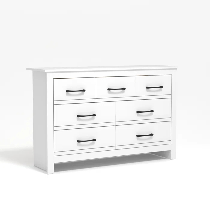 Mueble de almacenamiento de madera de alta calidad, cómoda funcional blanca con cajones