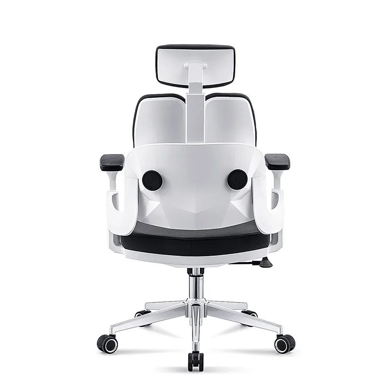 Silla ergonómica de oficina en casa con respaldo doble adaptable de muebles modernos