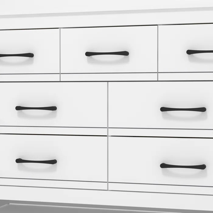 Mueble de almacenamiento de madera de alta calidad, cómoda funcional blanca con cajones