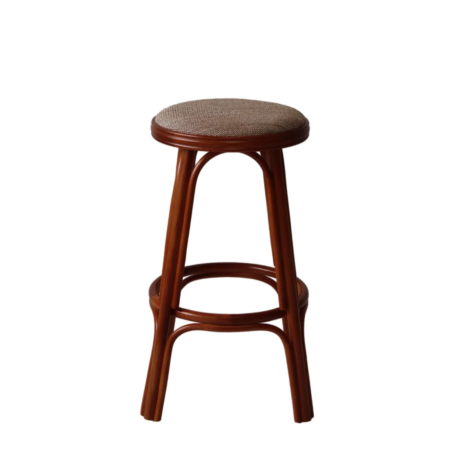 Taburete de bar de madera maciza contemporáneo con estética moderna silla de restaurante