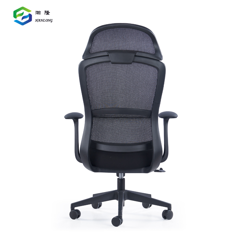 Gerente de Fabricante de China Muebles Silla Ejecutiva Ergonómica de Malla Negra Giratoria Ajustable para Oficina