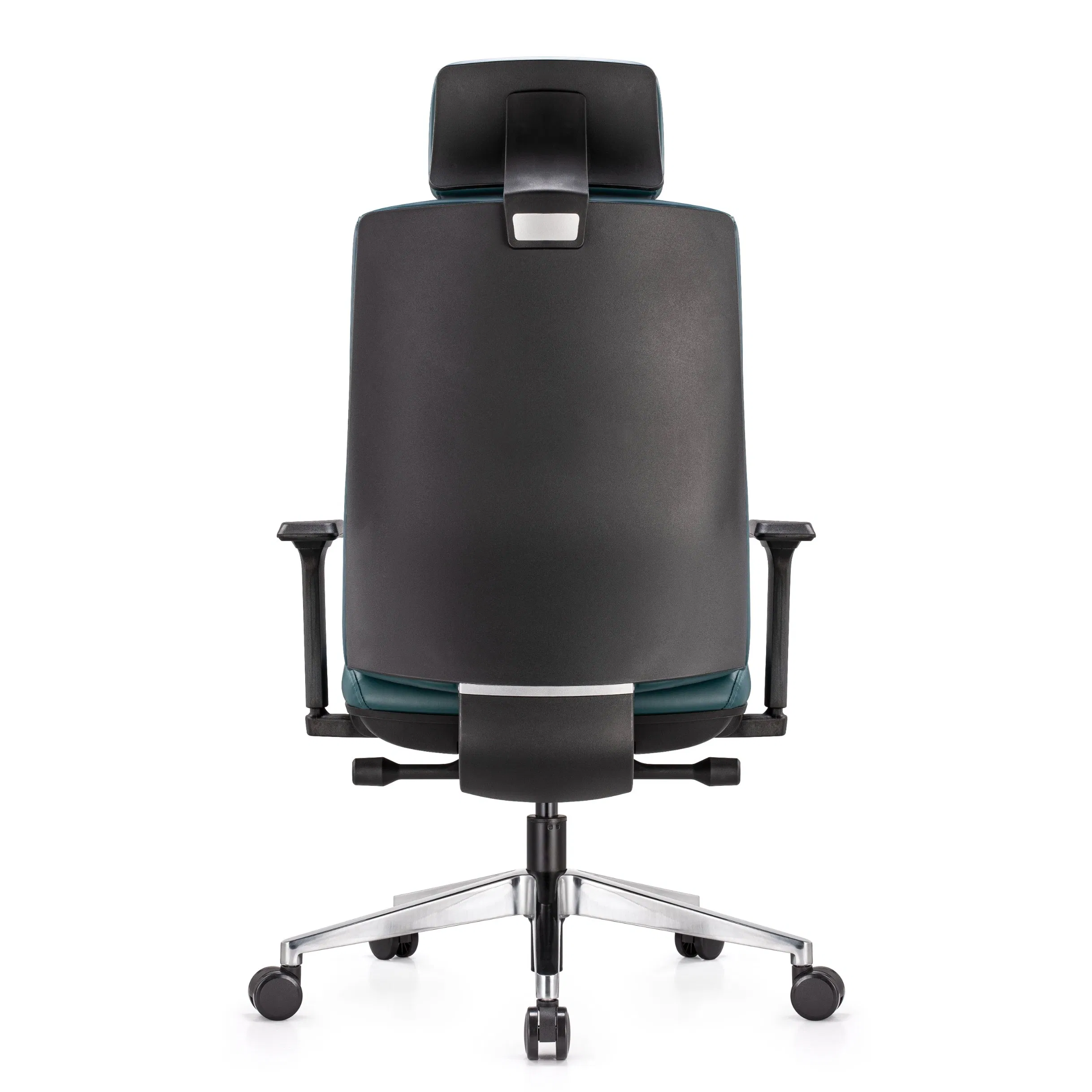 Silla de oficina ergonómica de cuero PU para ejecutivos modernos, silla giratoria con reposacabezas ajustable