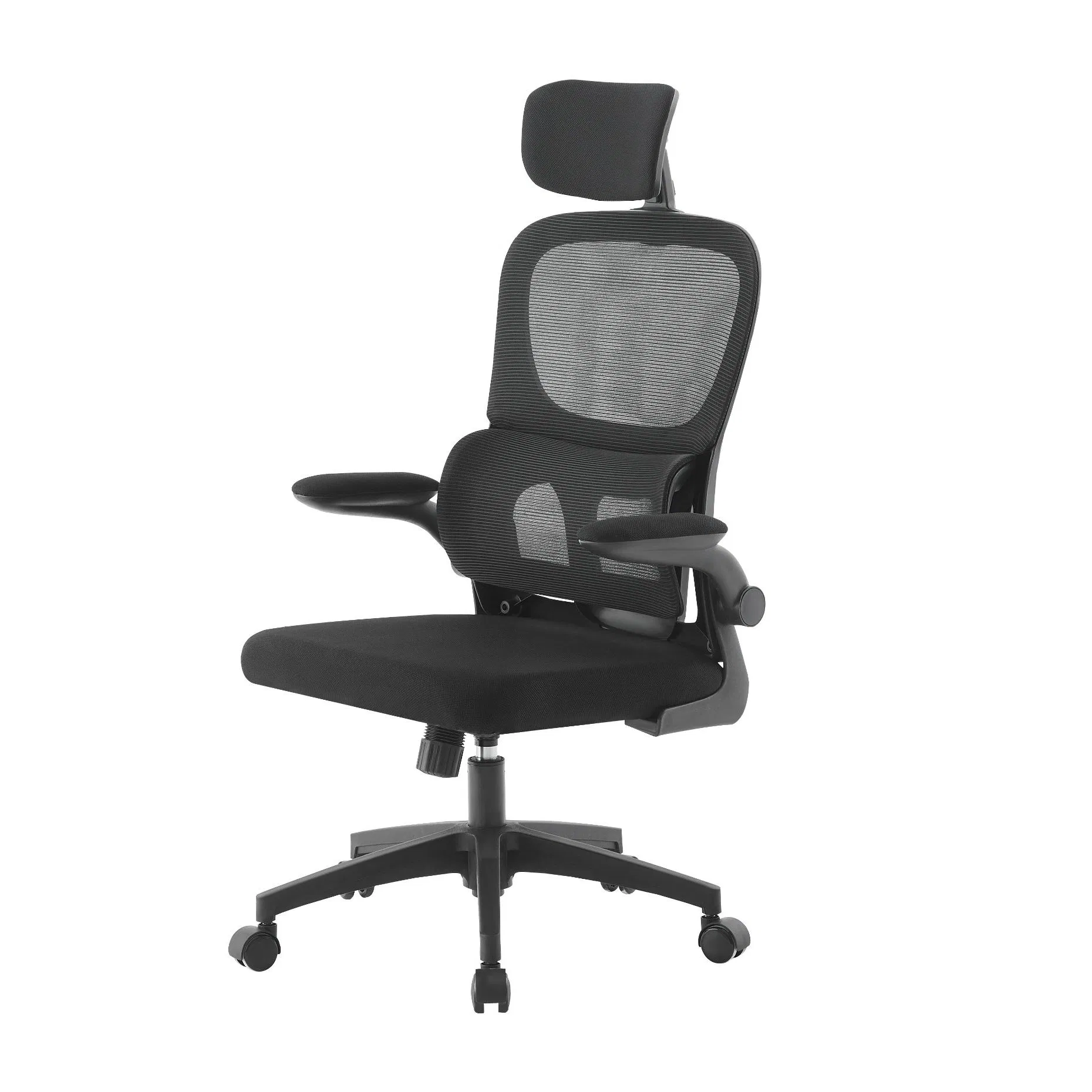 2026 Silla de oficina ergonómica de malla alta y cómoda con reposacabezas