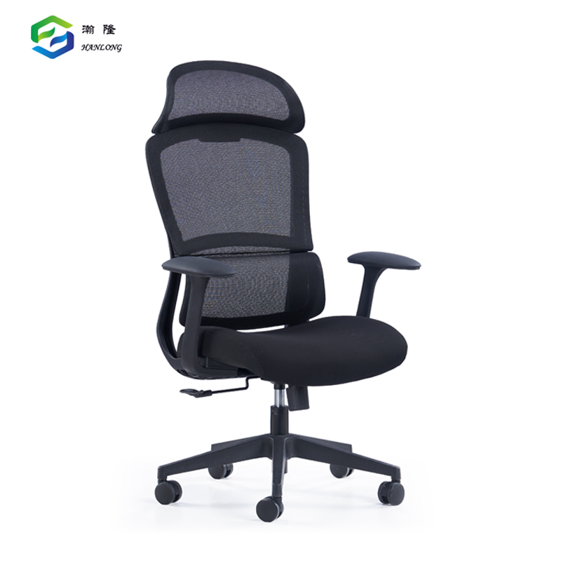 Gerente de Fabricante de China Muebles Silla Ejecutiva Ergonómica de Malla Negra Giratoria Ajustable para Oficina