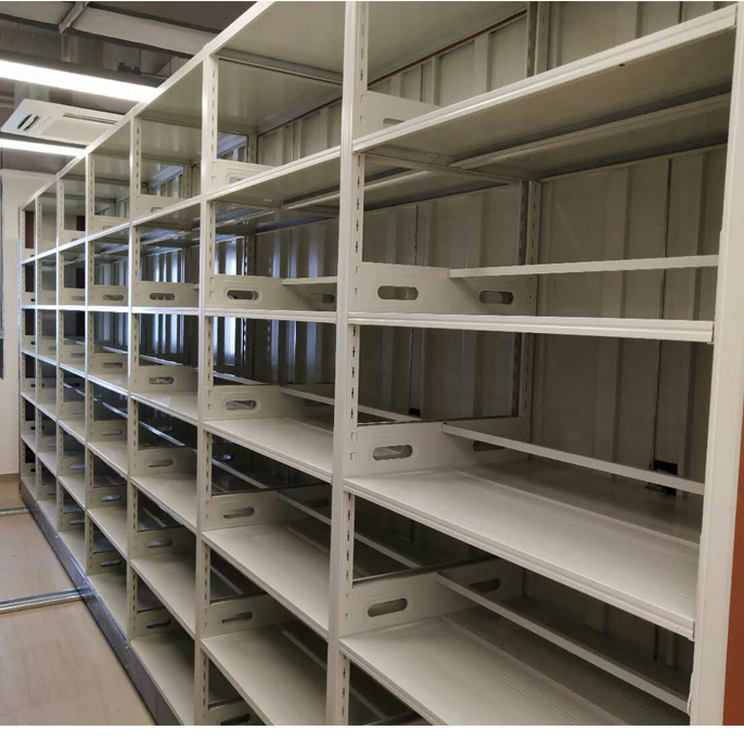 Estante móvil de acero moderno para estanterías de calidad en el diseño de bibliotecas