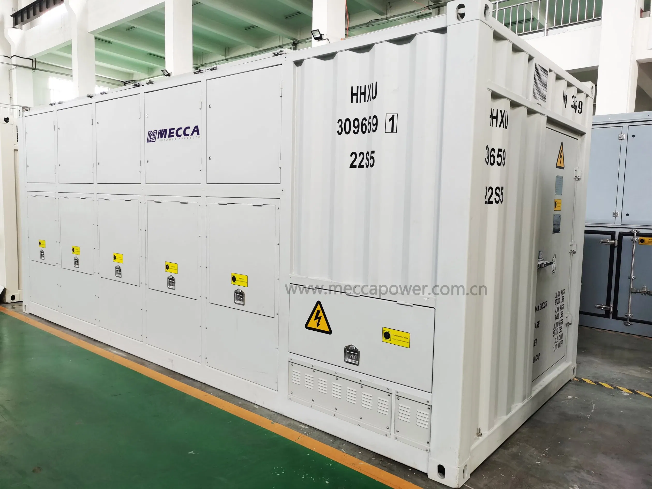 Banco de Carga Resistivo AC Mecca 500kw 1000kw 1500kw 1MW 2MW 3MW 5MW Contenedor para Uso Exterior Banco de Carga para Generador/UPS/Red Eléctrica
