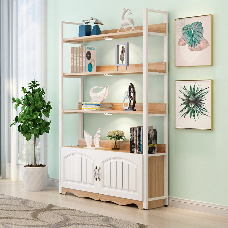 Estante de libros de madera moderna para oficina, soporte para plantas, estante de utilidad 8-Tier estante de pie para la sala de estar