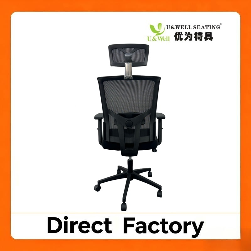 ISO9001 Silla de oficina ergonómica ajustable en altura de tela con respaldo de malla para juegos de Foshan