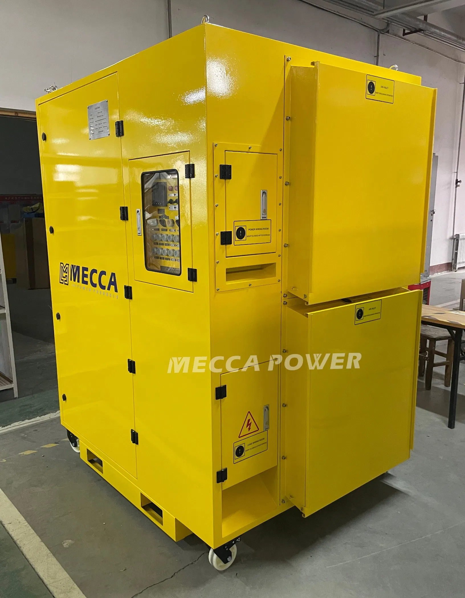 240V 480V Doble Voltaje 1000kw Banco de Carga Tipo Resistivo para Prueba de Generador a Prueba de Lluvia