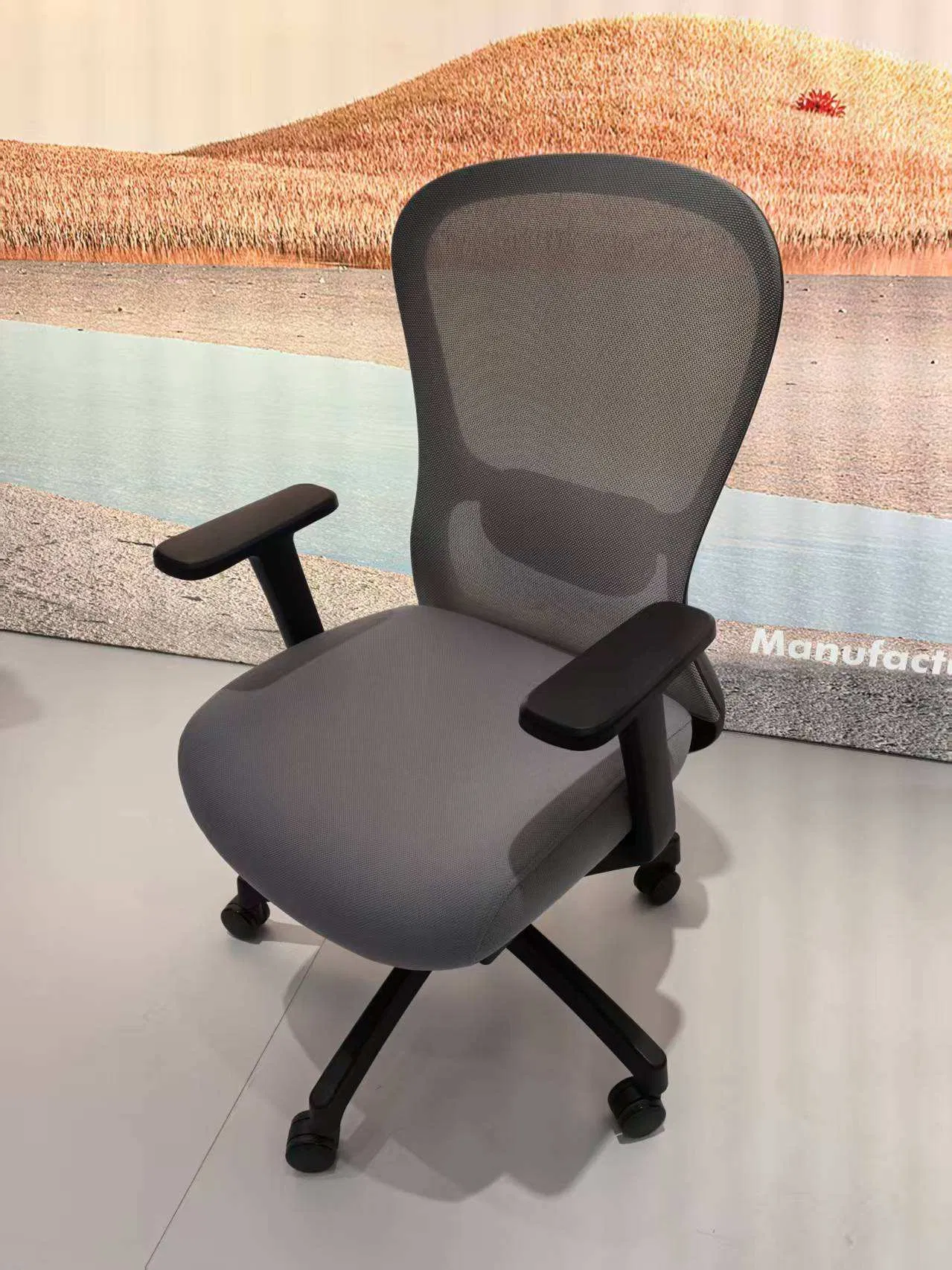Silla ergonómica de malla ajustable para conferencia de muebles de oficina