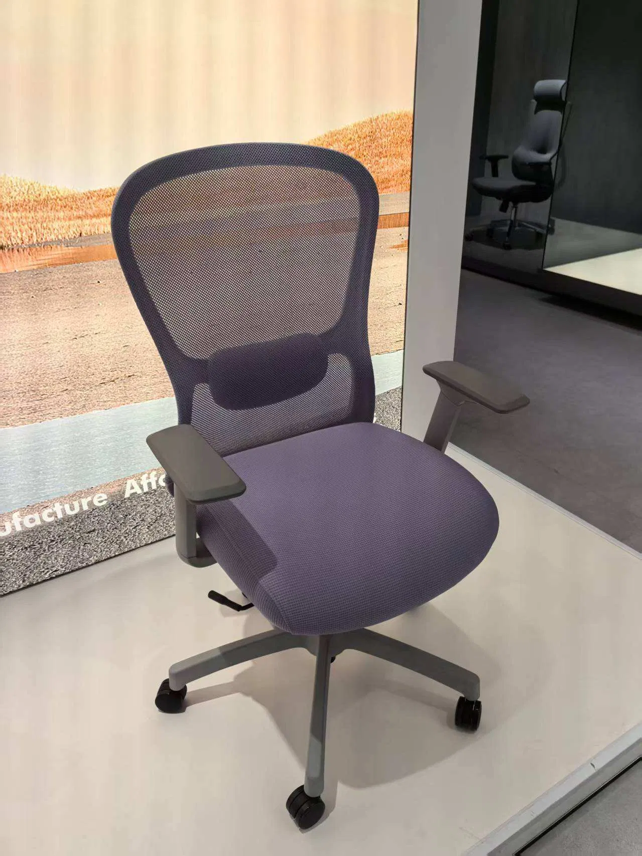 Silla ergonómica de malla ajustable para conferencia de muebles de oficina
