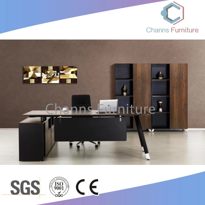 Muebles Modernos 2m Mesa de Oficina en Forma de L de Metal Escritorio Ejecutivo (CAS-ED31450)