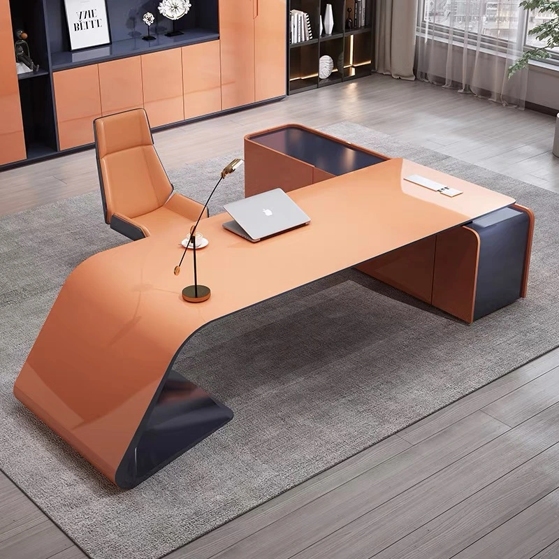 Muebles de oficina Escritorio de lujo de oficina Escritorio ejecutivo de MDF para jefe
