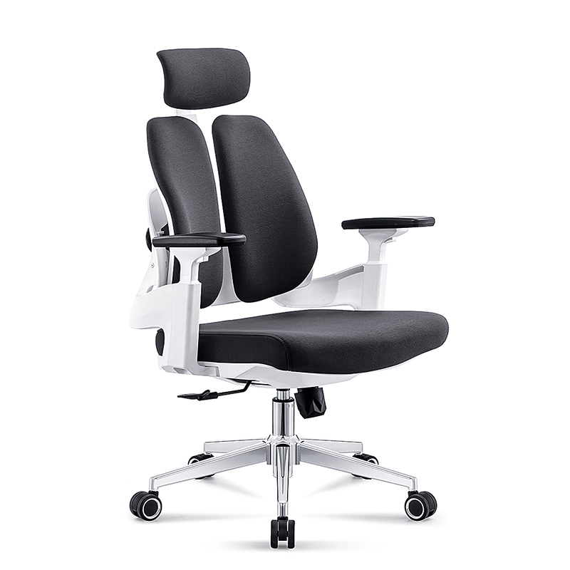 Silla ergonómica de oficina en casa con respaldo doble adaptable de muebles modernos