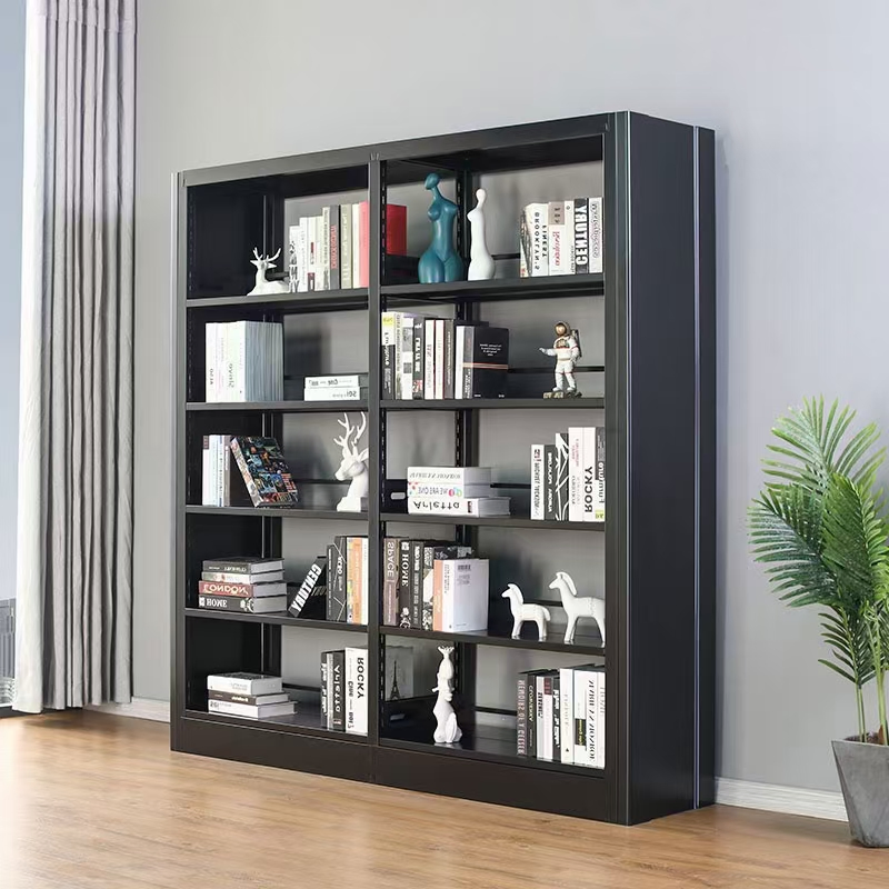 Estantería de metal y madera personalizada para muebles de oficina en casa y biblioteca escolar