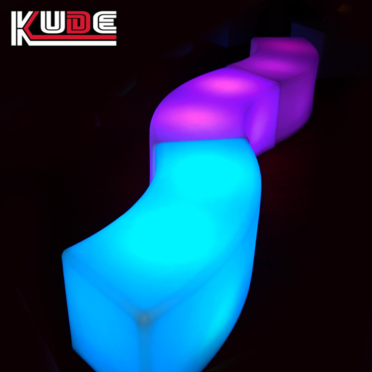 Silla de banquete luminosa taburete de bar con cambio de color