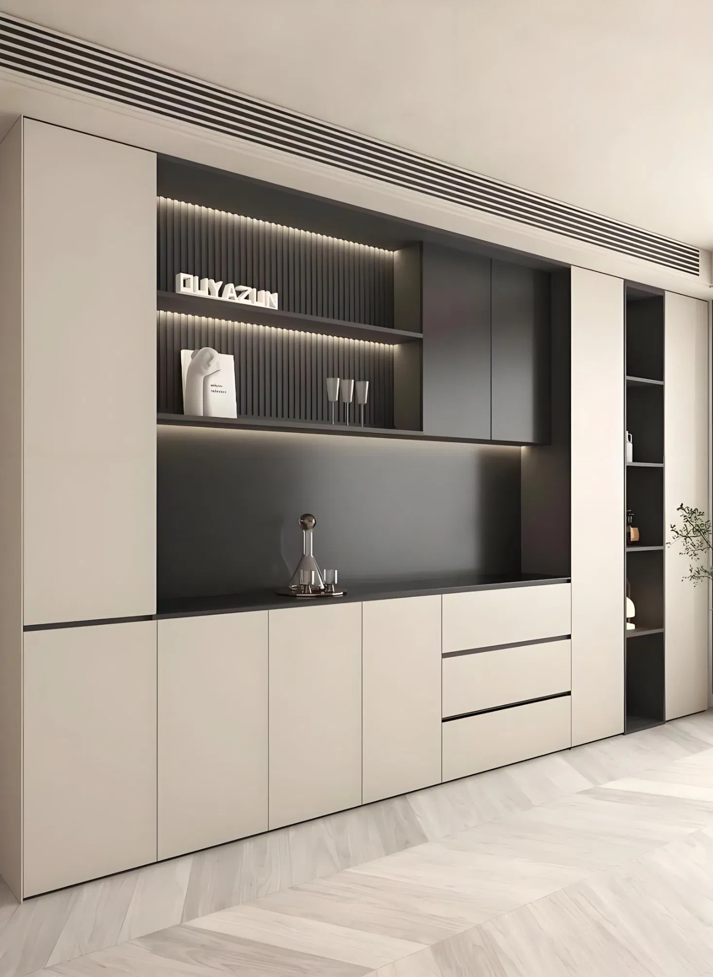 Buffet lateral moderno y elegante para comedores contemporáneos