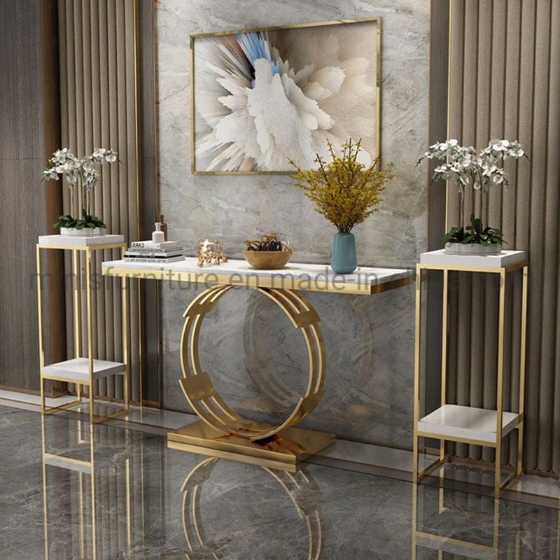 (MN-HCS78) Mesa de consola de lujo china con soportes para flores