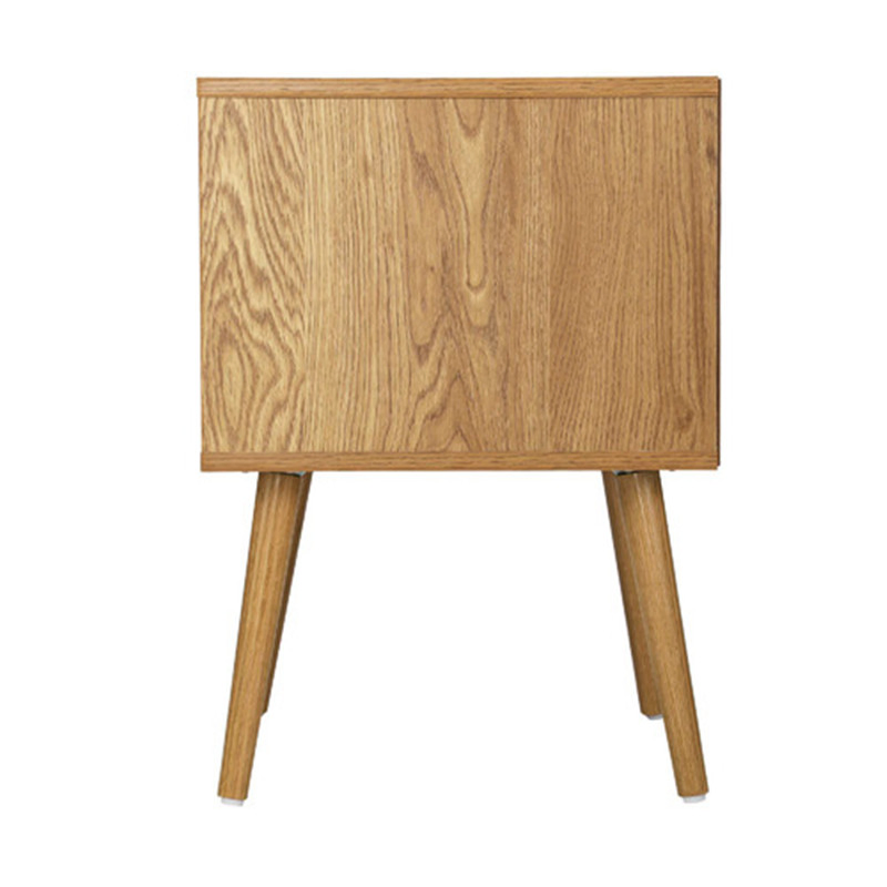 Mesa de noche de madera moderna, mesita clásica contemporánea