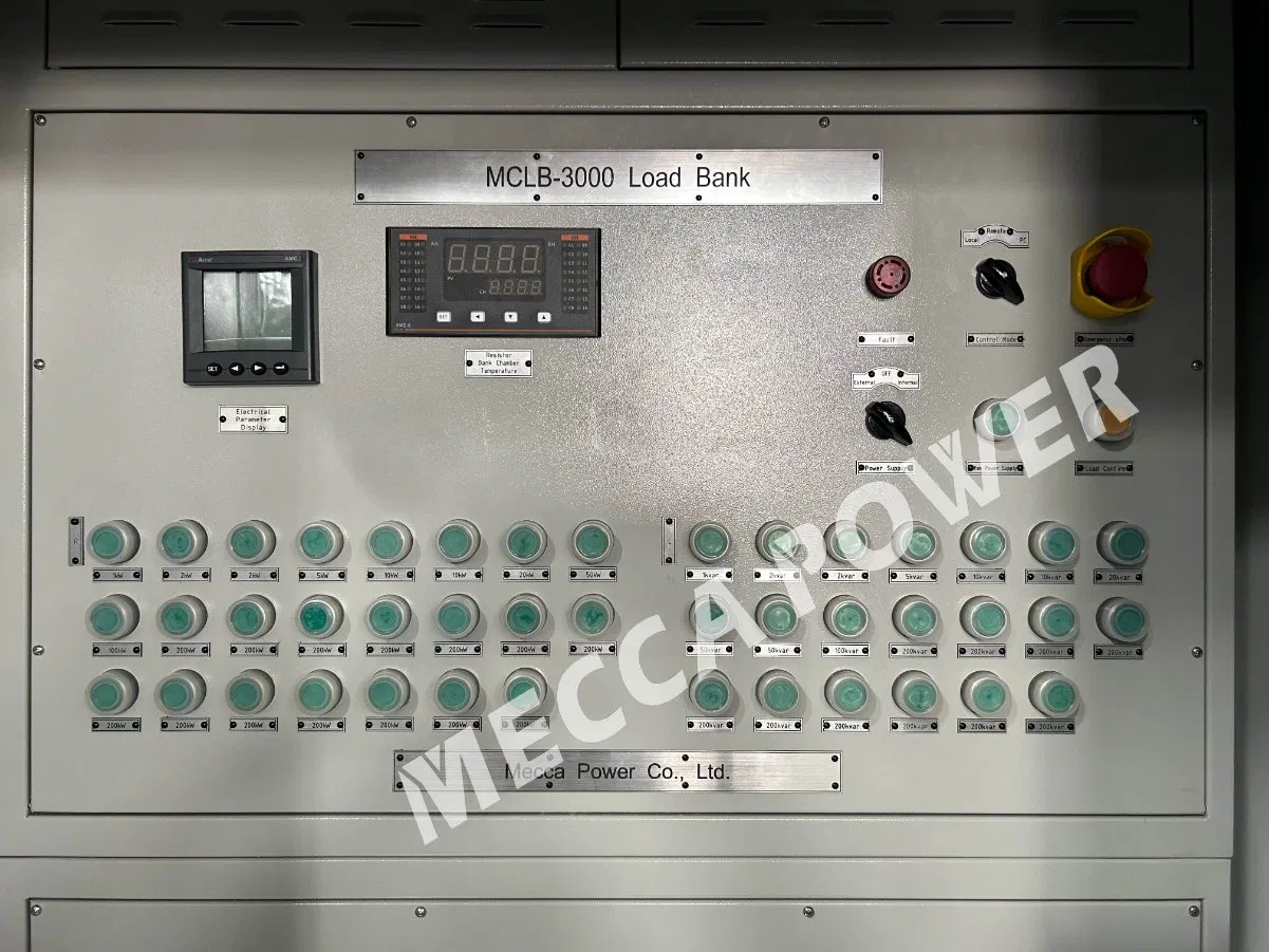 3MW 4MW 5MW 6MW Banco de Carga Contenerizado Tipo Resistivo Inductivo 4000kVA 5000kVA para Pruebas de Generador/UPS Centro de Datos