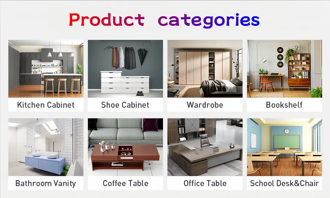 Categorías de muebles
