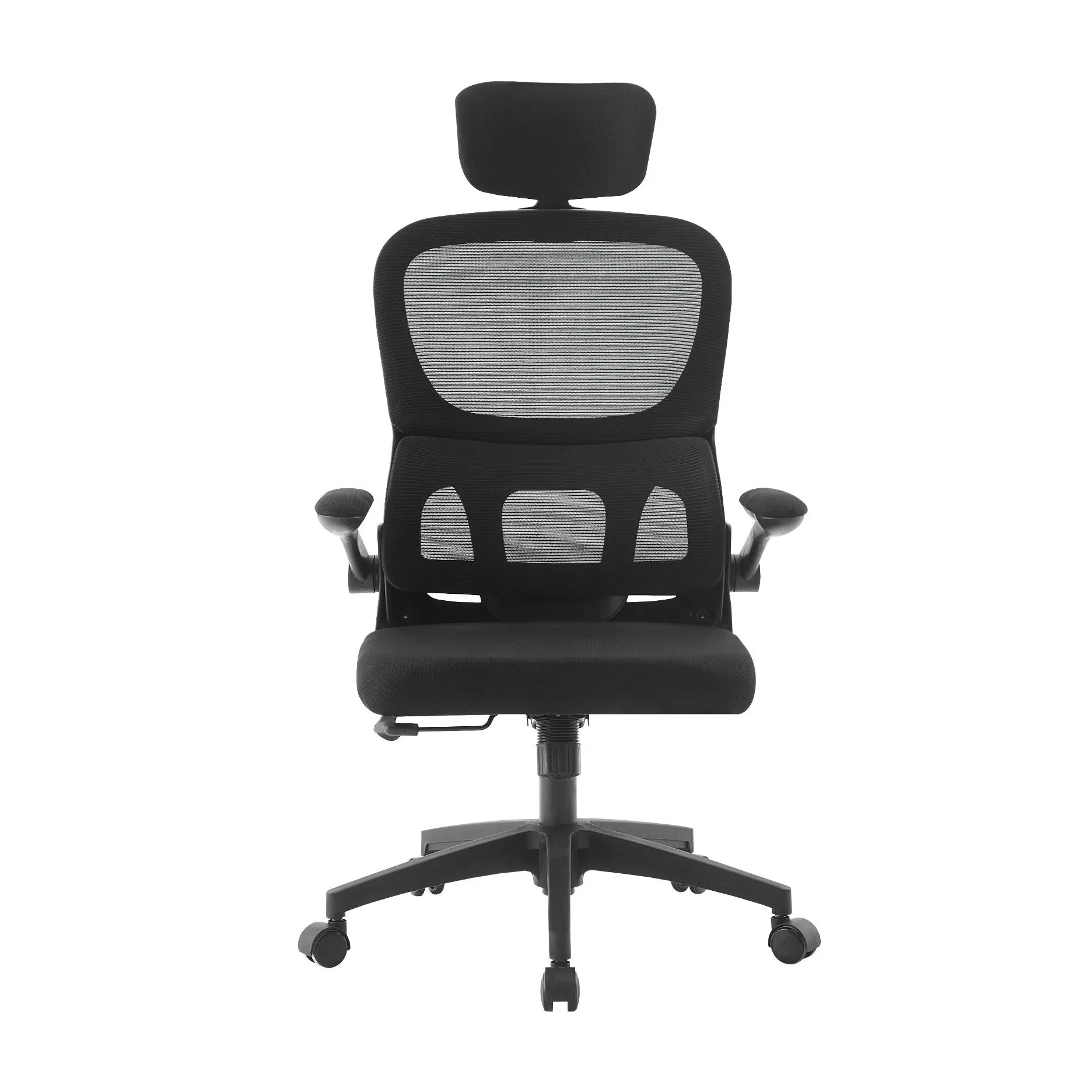 2026 Silla de oficina ergonómica de malla alta y cómoda con reposacabezas