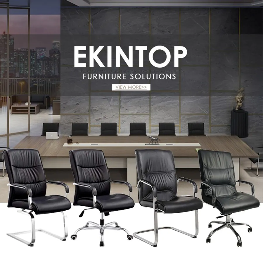 Silla de oficina ejecutiva ergonómica de cuero negro moderno, cómoda, con respaldo reclinable y giro