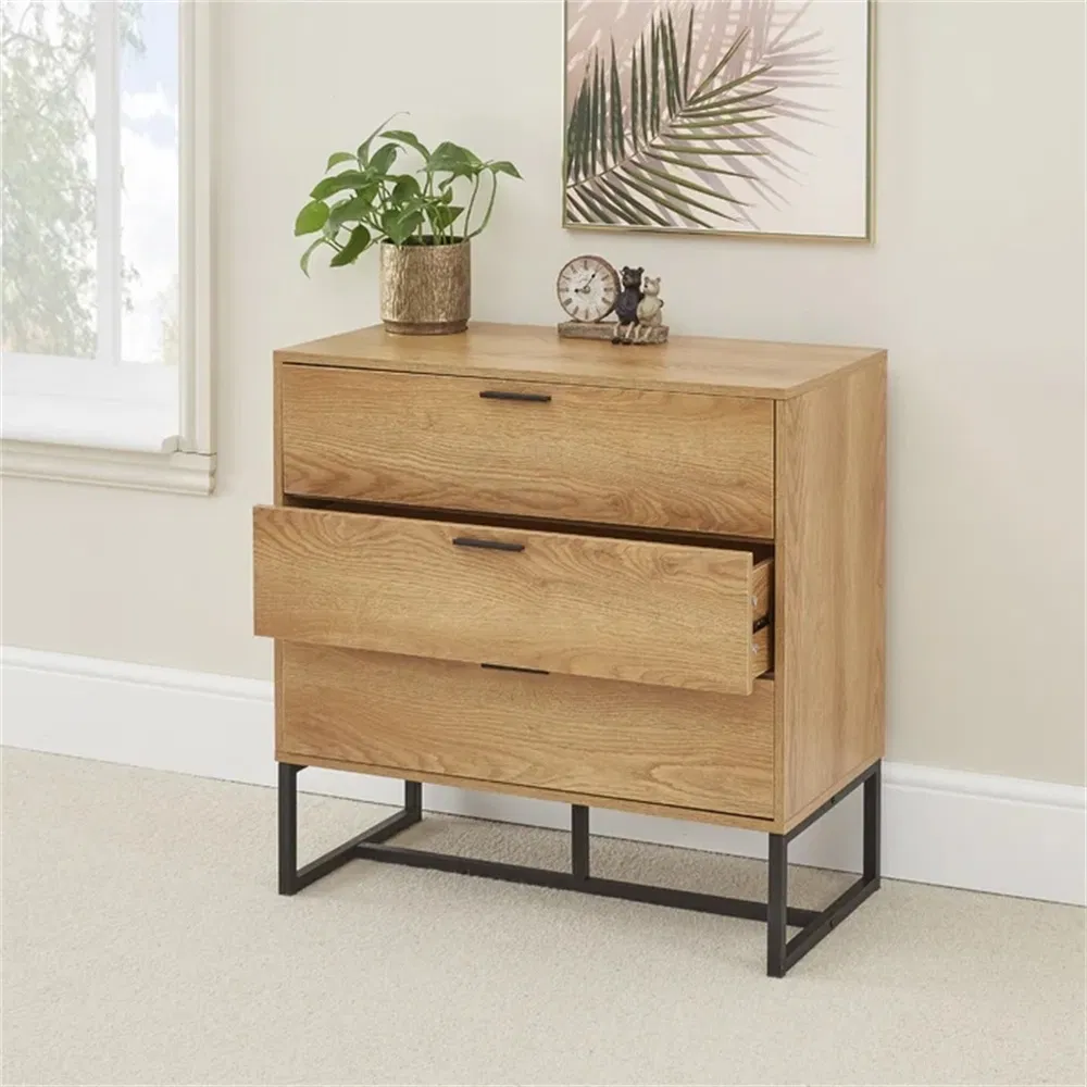 Muebles de sala de estar y dormitorio modernos, mesa de noche, cómoda, cajonera